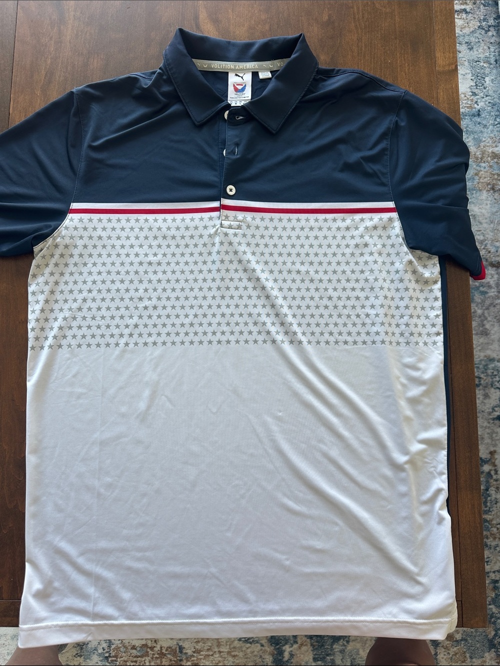Stars and Stripes golf polo